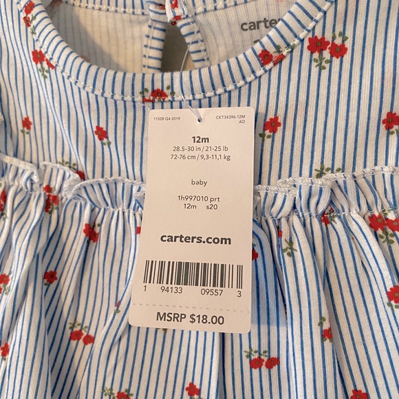 Carter’s Baby Floral Onesie - Picture 4 of 4